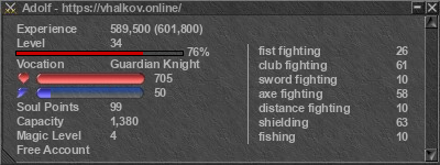 Signature for player Adolf