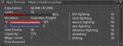 Signature for player Alan Berrola