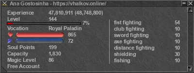 Signature for player Ana Gostosinha