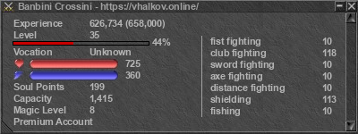 Signature for player Banbini Crossini