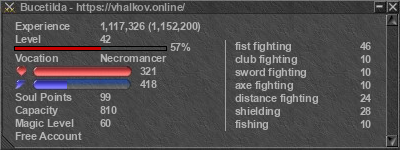 Signature for player Bucetilda