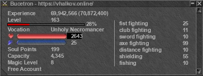 Signature for player Bucetron