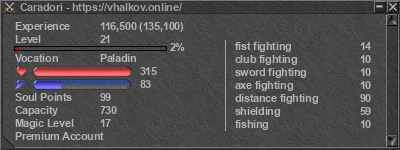 Signature for player Caradori