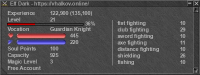 Signature for player Elf Dark