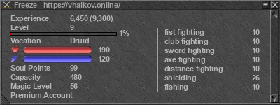 Signature for player Freeze