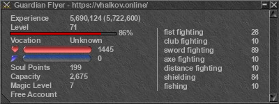 Signature for player Guardian Flyer