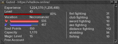 Signature for player Guted