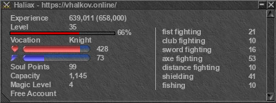 Signature for player Haliax