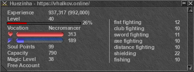 Signature for player Huezinha