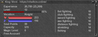 Signature for player King Vinni