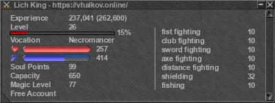 Signature for player Lich King