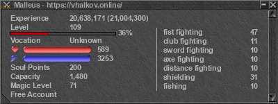 Signature for player Malleus