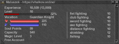 Signature for player Maluszek