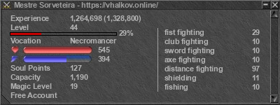 Signature for player Mestre Sorveteira