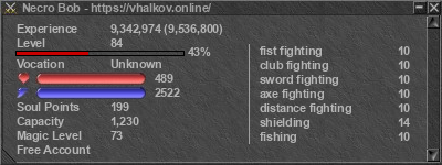 Signature for player Necro Bob