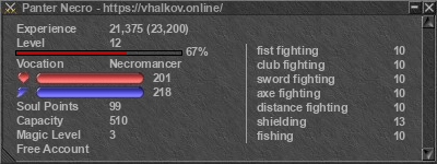 Signature for player Panter Necro