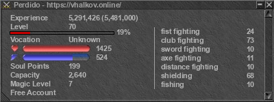 Signature for player Perdido