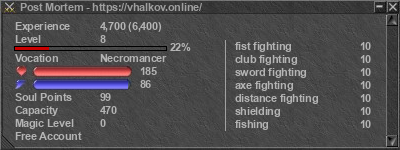 Signature for player Post Mortem