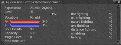 Signature for player Queen Ariel