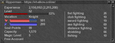 Signature for player Ripperman