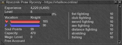 Signature for player Rzecznik Praw Rycerzy