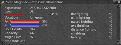 Signature for player Scan Magrinho