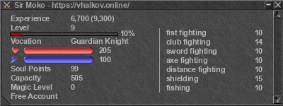 Signature for player Sir Moko