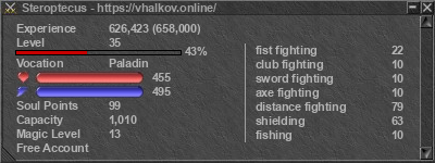 Signature for player Steroptecus