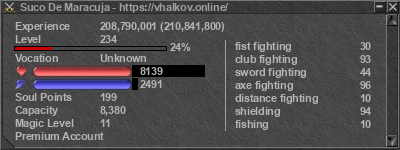 Signature for player Suco De Maracuja