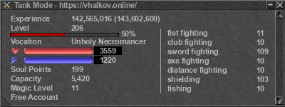 Signature for player Tank Mode