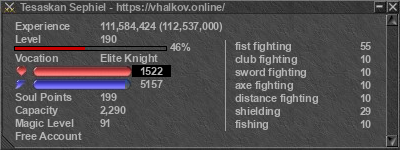 Signature for player Tesaskan Sephiel