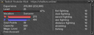 Signature for player Twitch Youtube Kick