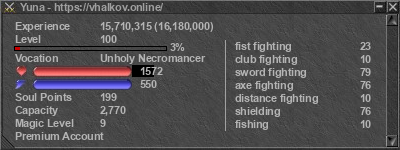 Signature for player Yuna